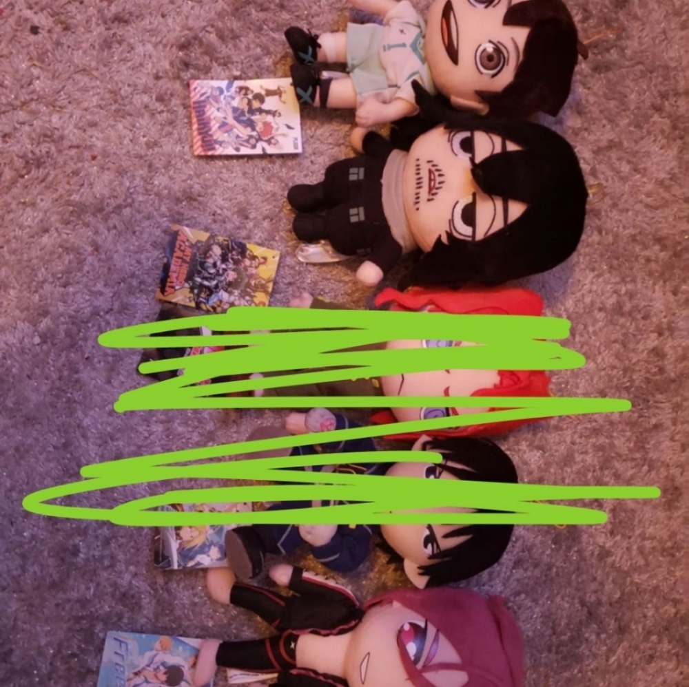 Sold Anime plush lot